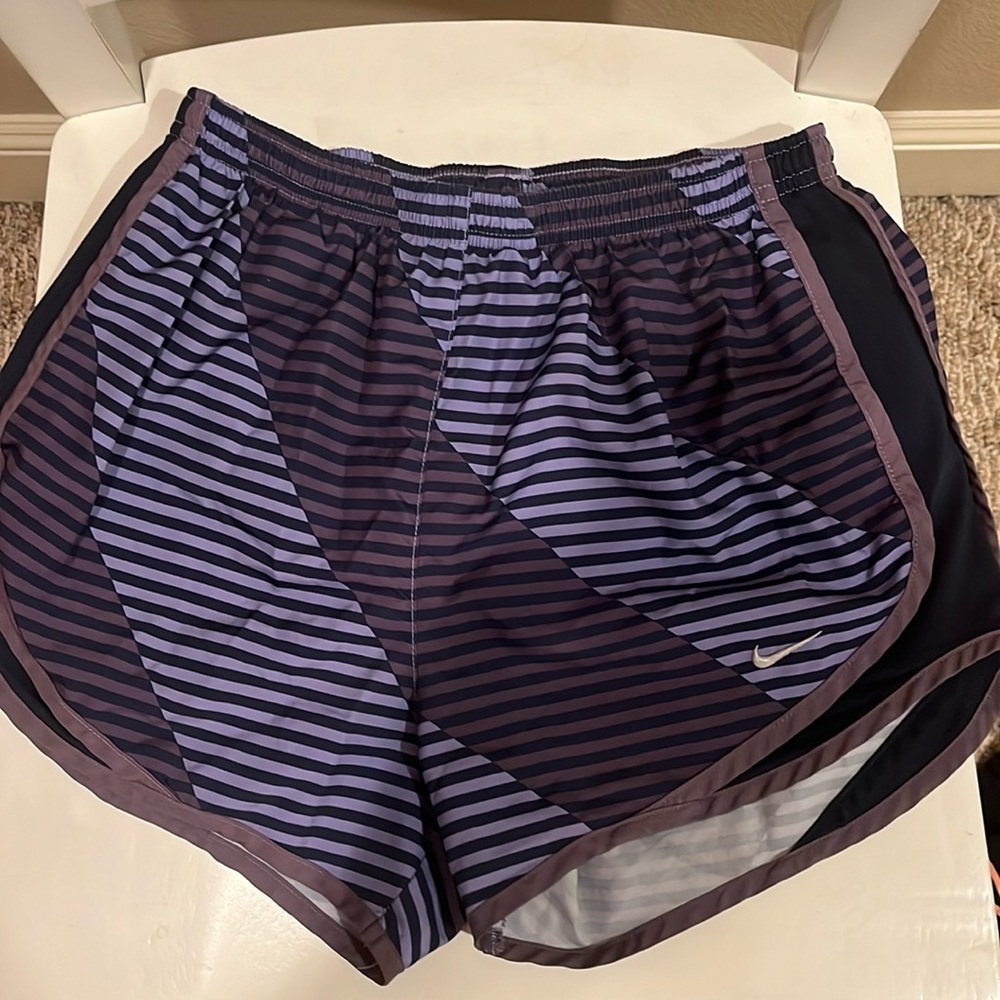 Purple Nike athletic shorts